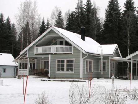 деревянный дом из кленного бруса из Финляндии